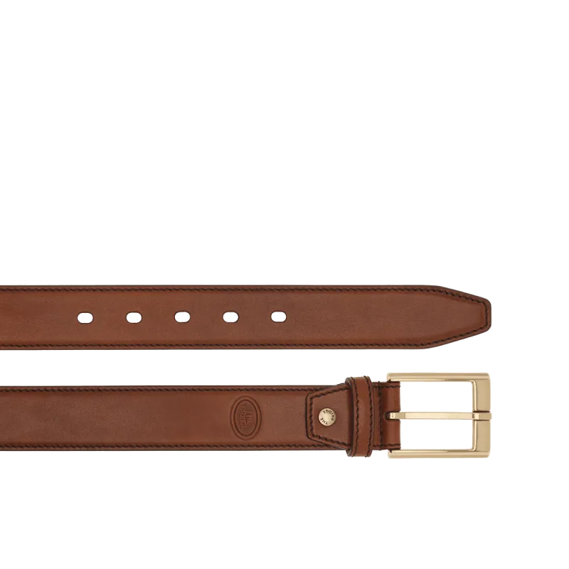 Men's leather belt The Bridge Brunelleschi, brown