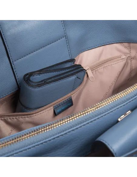 Damen-Ledertasche mit drei Fächern Circle