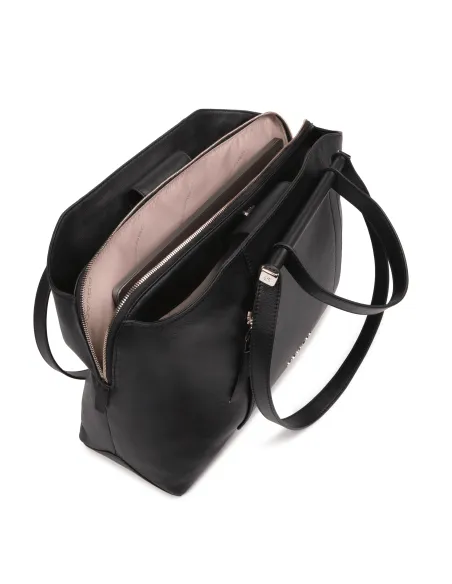 Damen-Ledertasche mit drei Fächern Circle