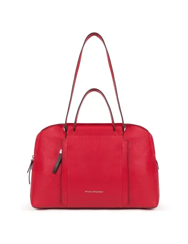 Damen-Ledertasche mit drei Fächern...