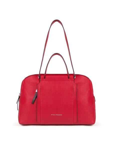 Damen-Ledertasche mit drei Fächern Circle