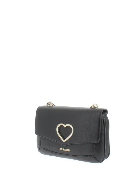 Borsa moschino con pattina e cuore