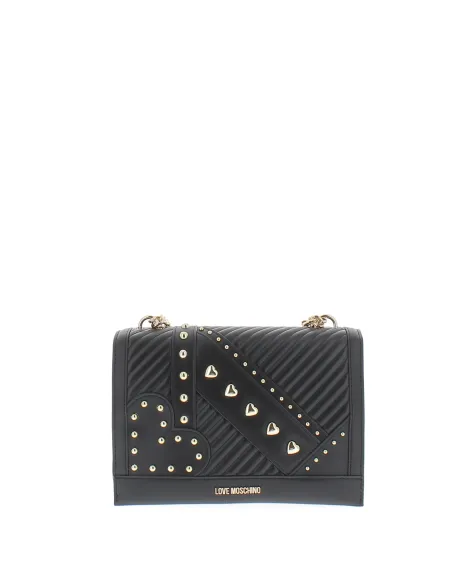 Love Moschino Clutch-Tasche mit Metallapplikationen