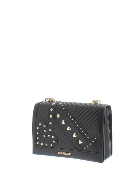 Love Moschino Clutch-Tasche mit Metallapplikationen