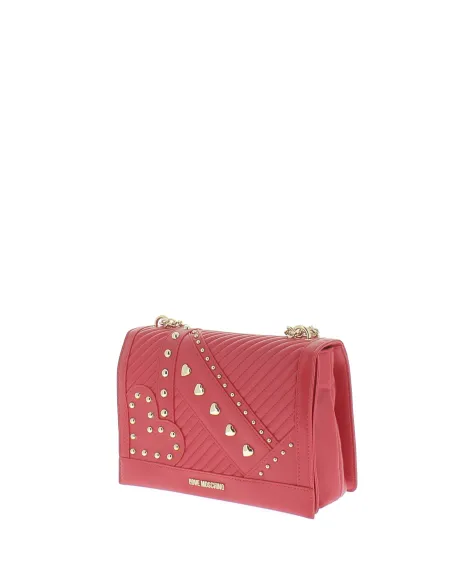 Love Moschino Clutch-Tasche mit Metallapplikationen