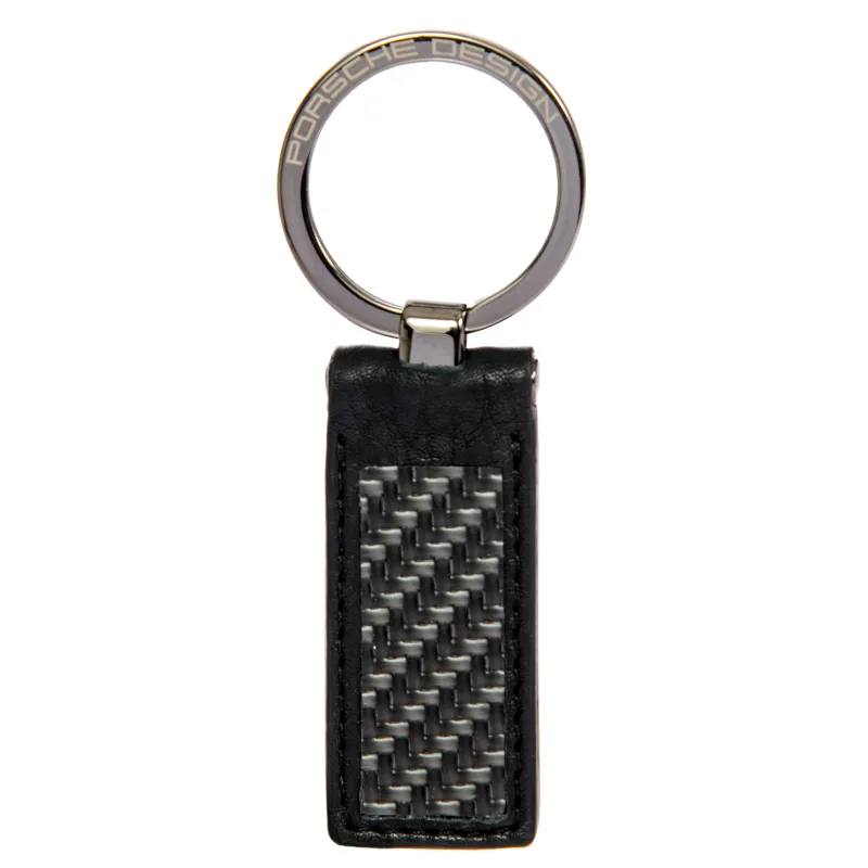 Pagani Automobili Leather key ring with carbon fiber inserts kit