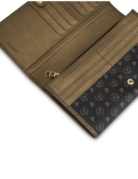 Portafogli con logo frontale Pollini