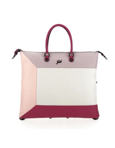 Multicoloured convertible leather bag