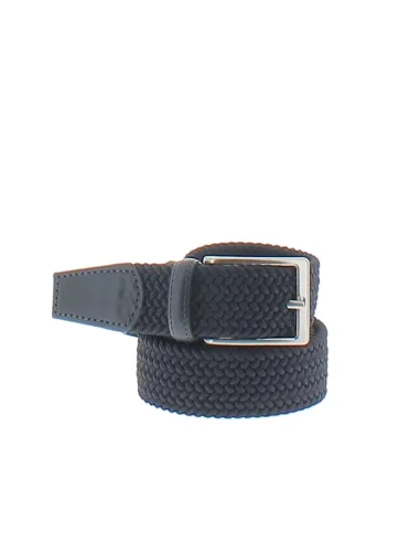 Men's belt in stretch fabric and leather