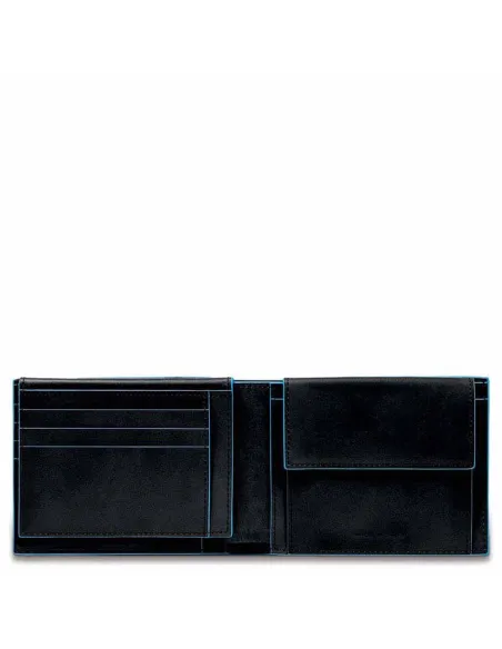 Portafogli Piquadro Blue Square PU1392B2R nero dettagli