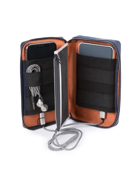 Kabel-Organizer Tasche Urban Piquadro Blau/Grau