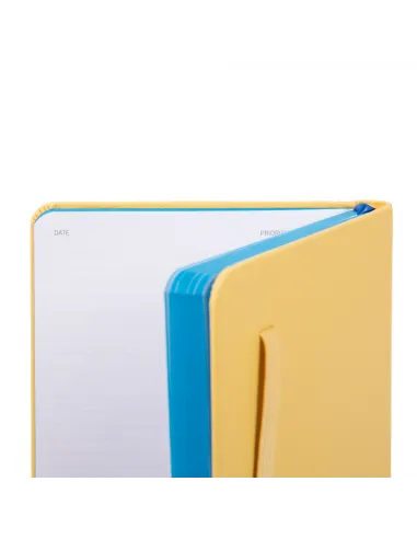 Piquadro A5 liniertes Notizbuch Gelb