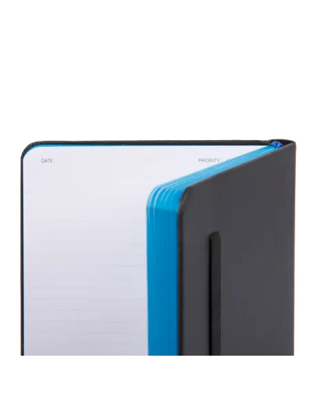 Piquadro A5 liniertes Notizbuch Schwarz