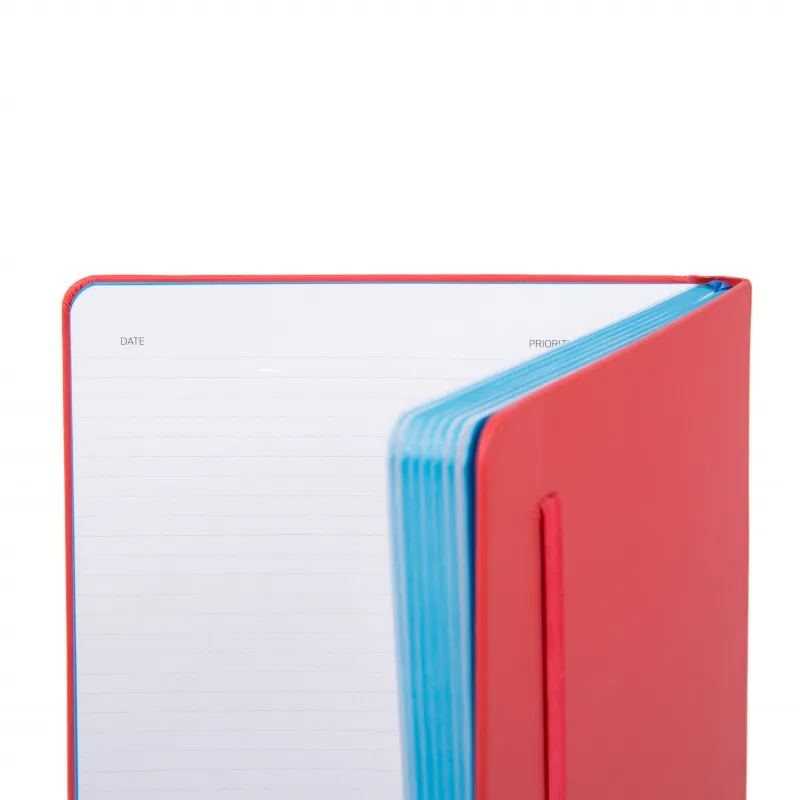 A5 lined notebook Stationery Red 2