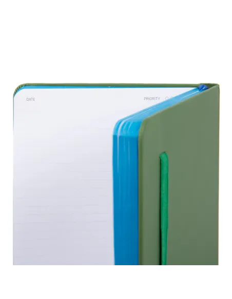 A6 liniertes Notizbuch Piquadro Grün