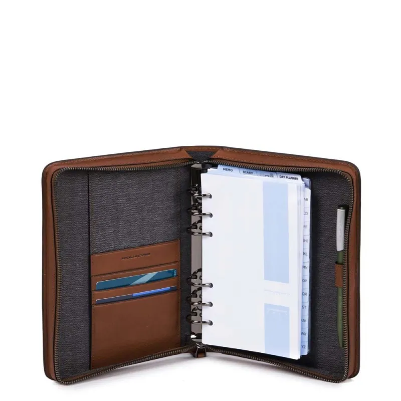 Organizer con cerniera Piquadro Cuoio B3 2