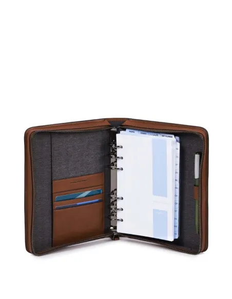 Medium size, zip-around organizer B3 Brown