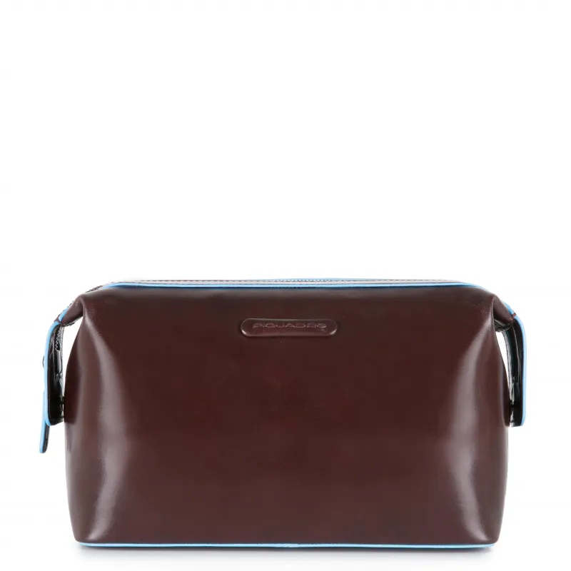 Necessaire in pelle Piquadro Blue Square Mogano