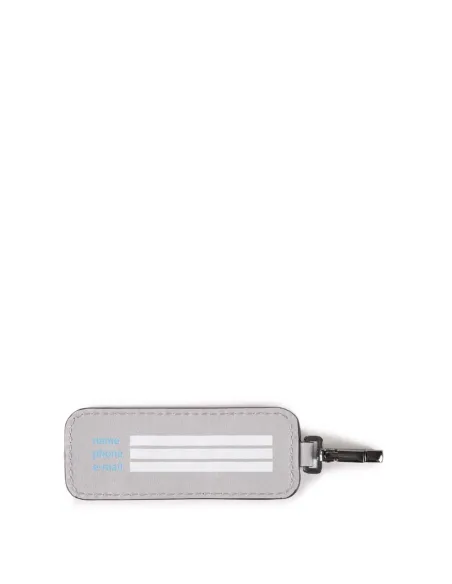 Adressanhänger mit Taschenlampe Piquadro grau