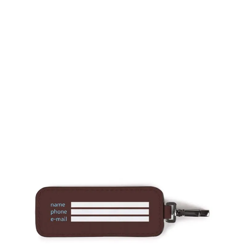 Wearable tail light with address tag brown 2
