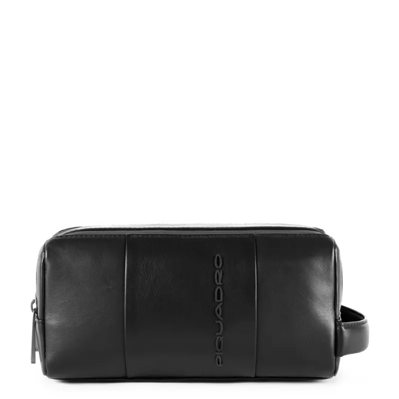 Leather Toiletry bag Urban black