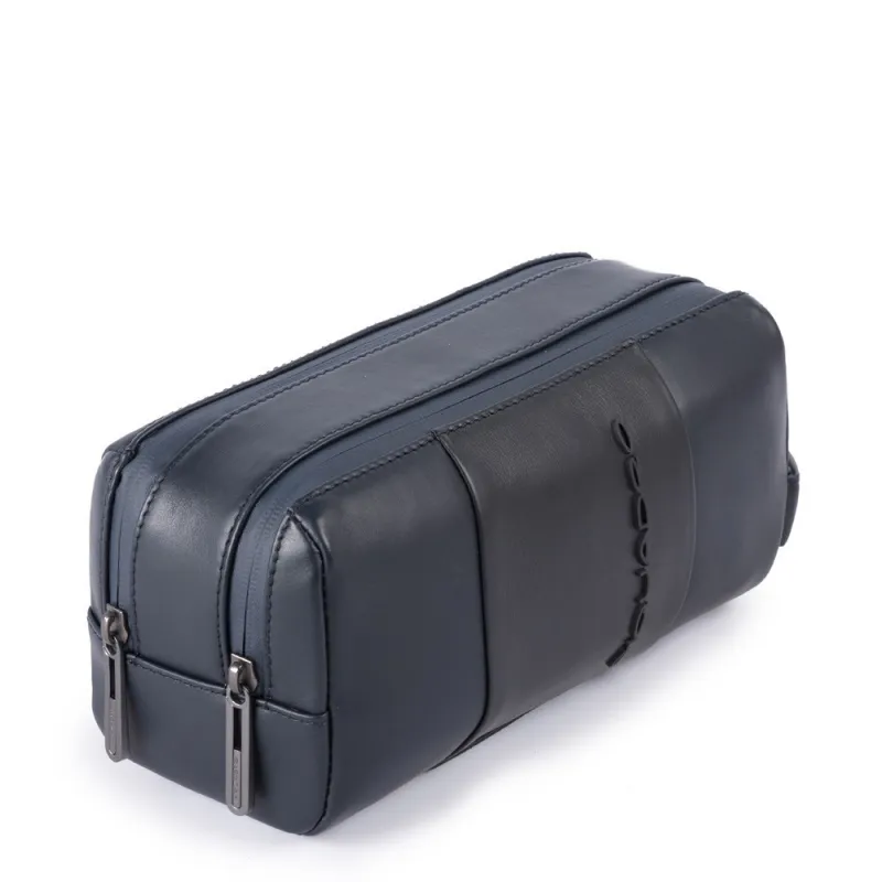 Leather Toiletry bag Urban black 2