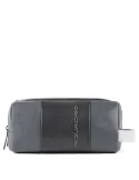 Leather Toiletry bag Urban Grey/Black