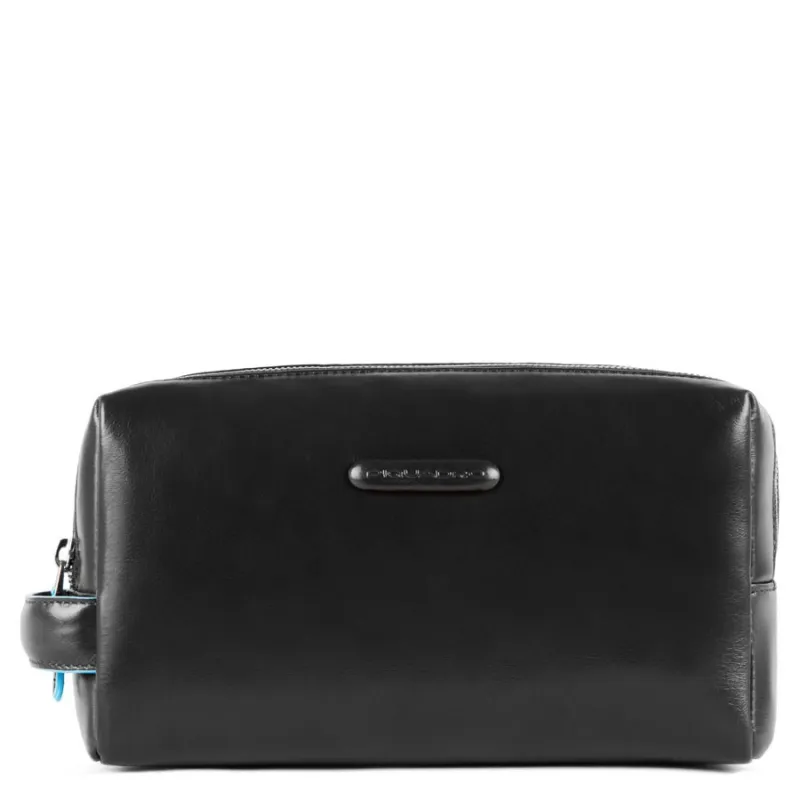 Toiletry bag Blue Square black