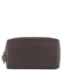 Toiletry bag with two dividers B3 dark brown