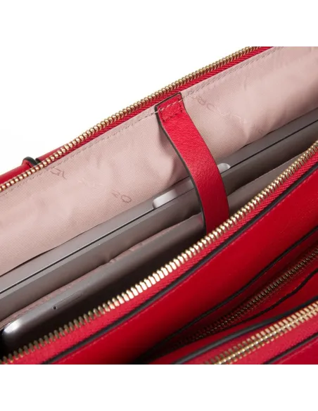 Piquadro Circle Damenlaptoptasche mit iPad®-Fach Rot