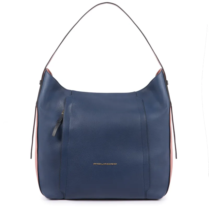 Schultertasche Circle blau