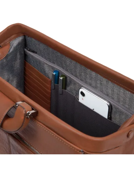 Doctor's bag Black Square brown