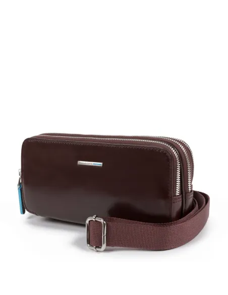 Handtasche mit drei Fächern Blue Square dunkel braun