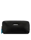 Piquadro Blue Square Three-compartment pouch black