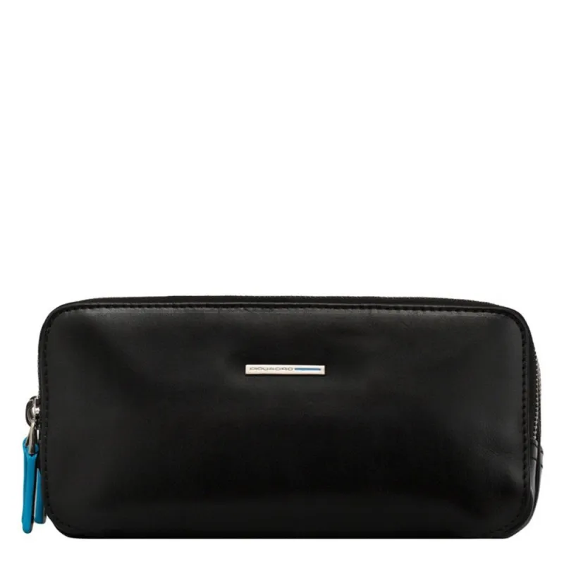 Piquadro Blue Square Three-compartment pouch black