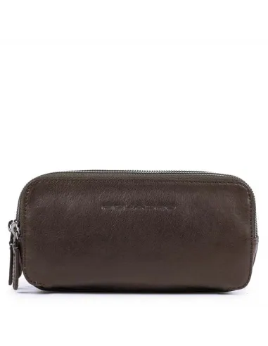 Astuccio in pelle a tre comparti...