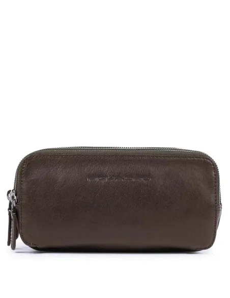 Case with three dividers Black Square dark brown