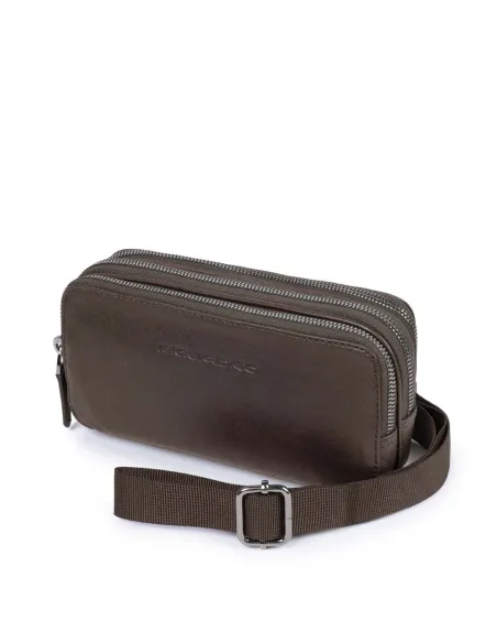 Case with three dividers Black Square dark brown