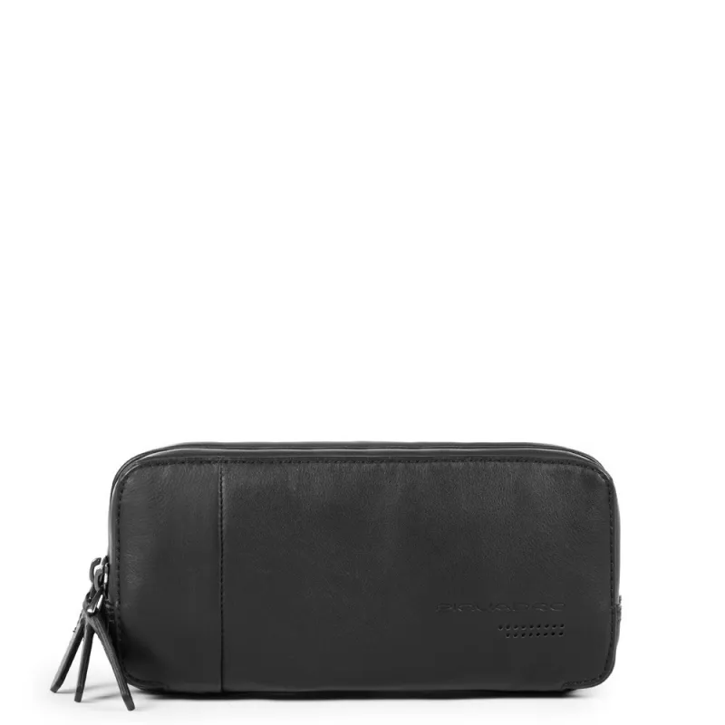 Astuccio a tre cerniere Piquadro Urban nero
