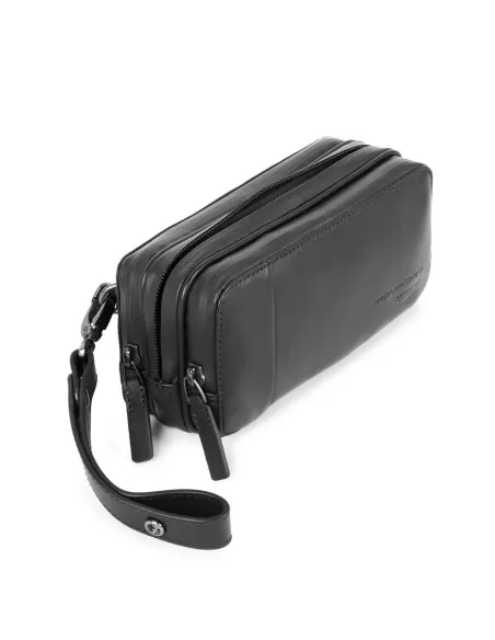 Astuccio a tre cerniere Piquadro Urban nero