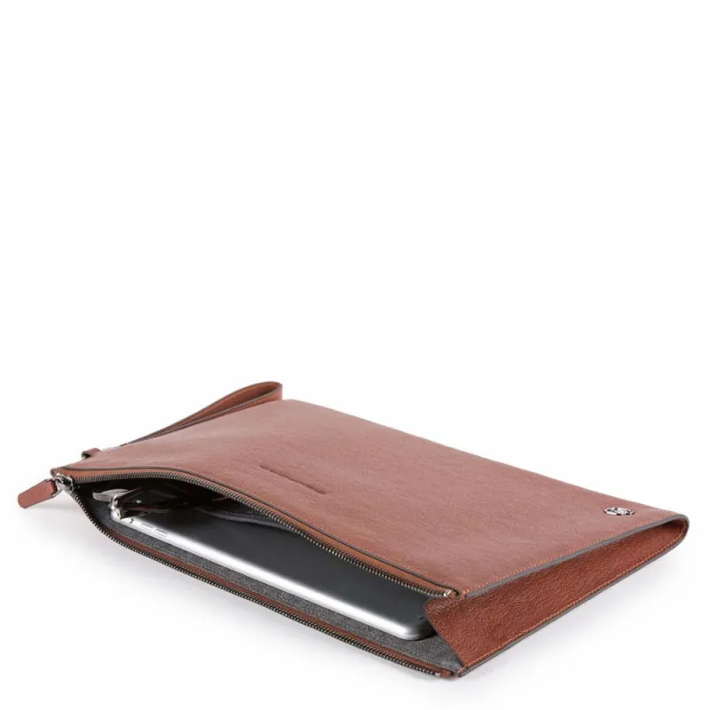 iPad® men's clutch Black Square dark brown 2