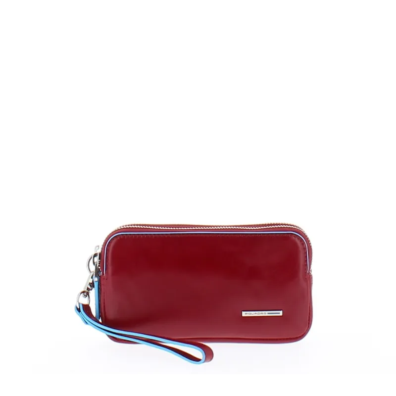 Piquadro B2 mini clutch bag with two compartments Red