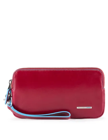 AC5187B2R pochette a due comparti blue square rossa