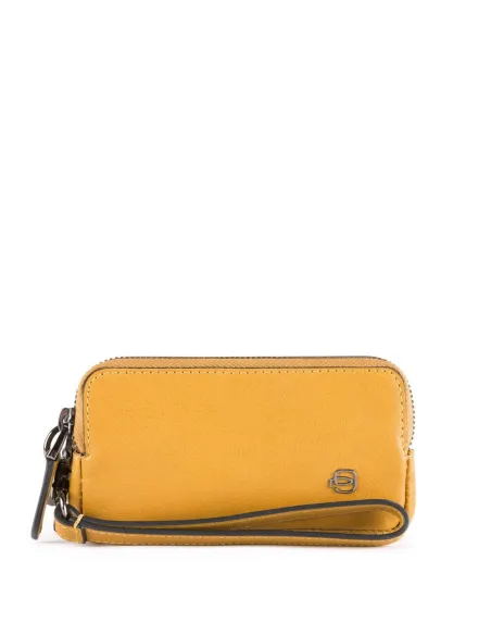 Mini clutch with two dividers B3 yellow