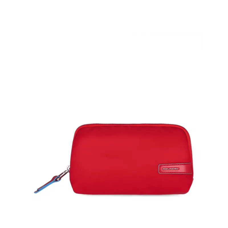 Pochette media in tessuto riciclato Piquadro rossa