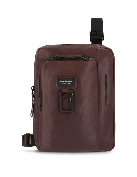 Borsello porta tablet Piquadro Harper marrone scuro