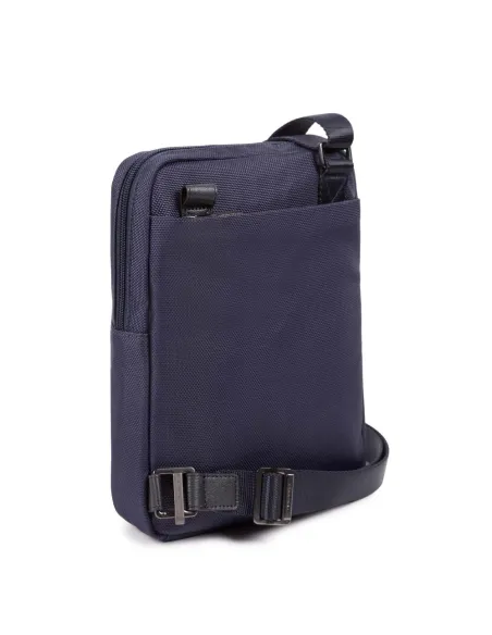 Piquadro Brief2 Crossbody bag in recycled fabric Blue
