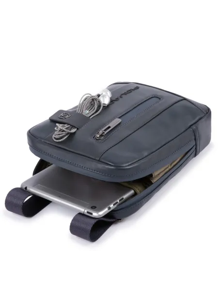 Umhängetasche aus leder mit iPad 10,5"/iPad 9,7"-Fach Urban Schwarz