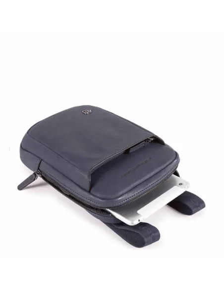 Leather crossbody bag B3 Blue