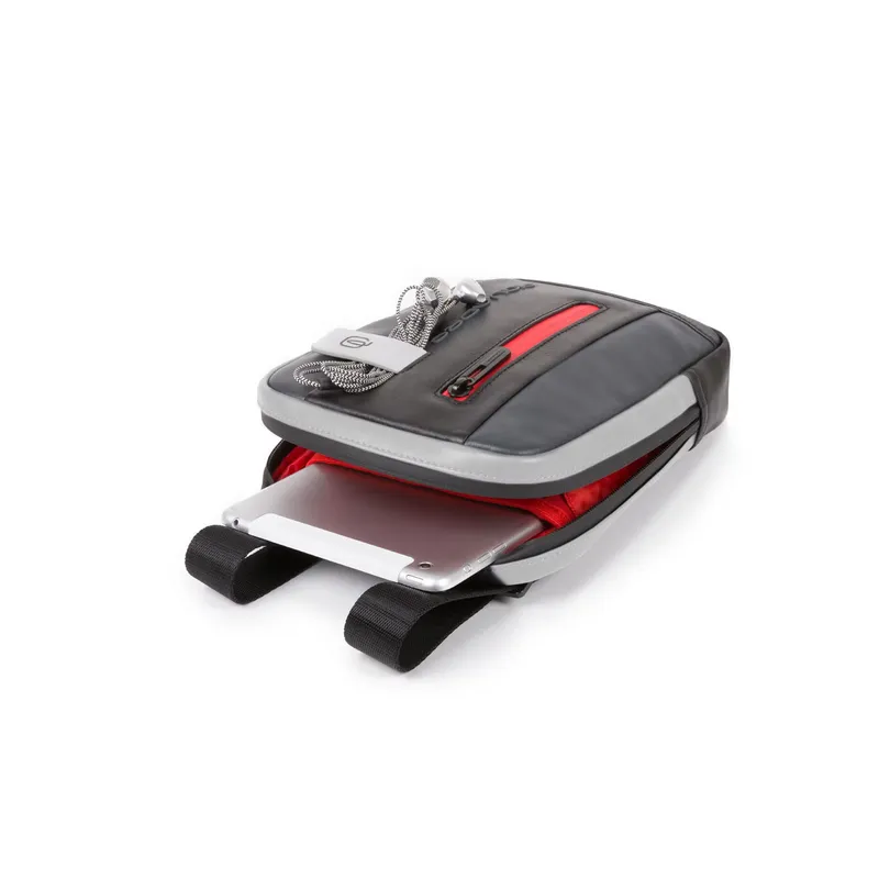 Borsello Porta iPad® Mini Piquadro Urban Grigio/Nero 2